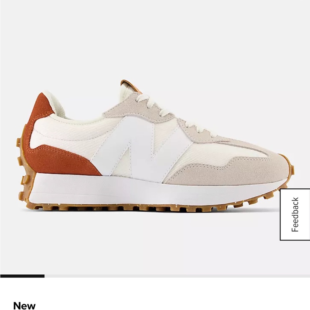 Women’s New Balance 327 Beige and Rust Sneakers